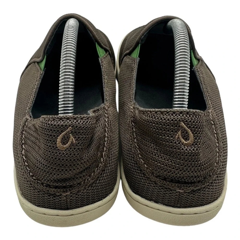 Olukai Nohea Mesh Sneakers Men's Size 10 Green Mustang Lime Peel Slip On‎ Shoes